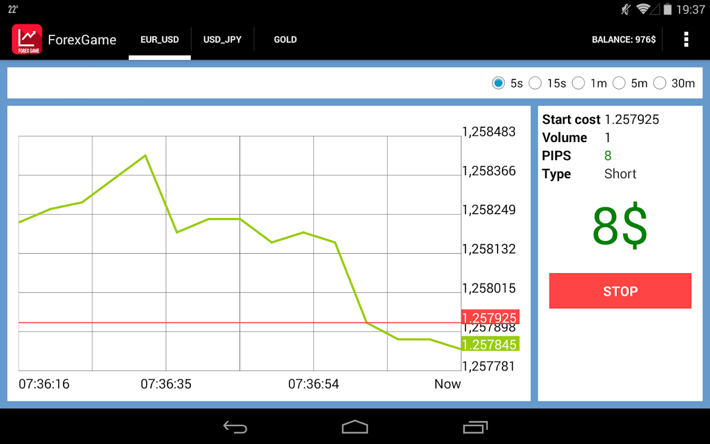 Forex Game - screenshot