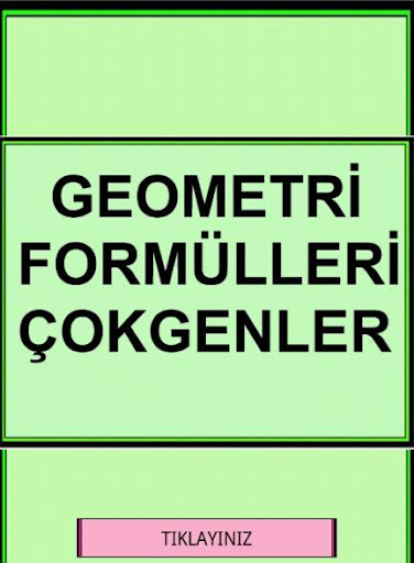 Geometri Formülleri Çokgen YGS