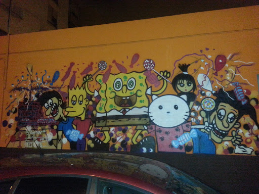 Graffiti Party Bob Sponge 