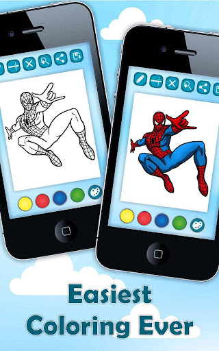 【免費家庭片App】Coloring Pages Superheroes-APP點子