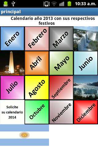 Calendario Festivos Argentina