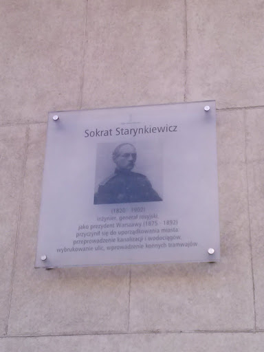 Tablica Sokrat Starynkiewicz 