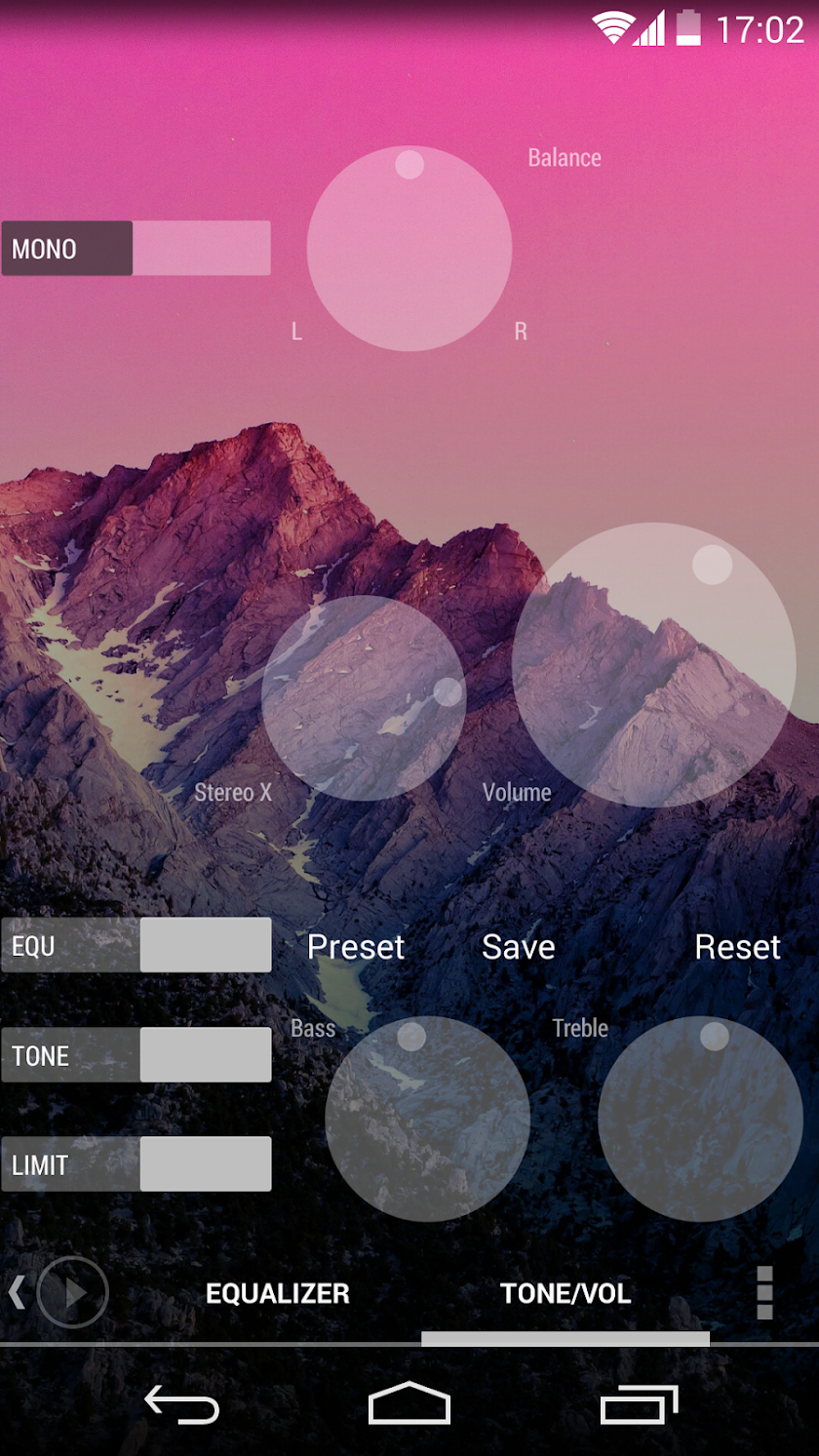 Skin for Poweramp KK TRSPRNT Screen 3
