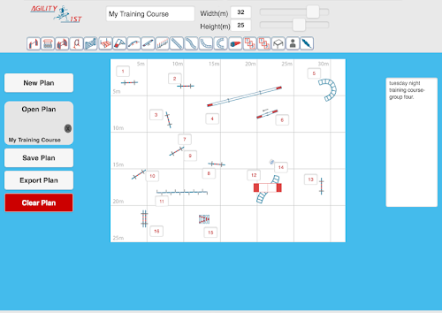 Android application Agility1st Course Designer screenshort