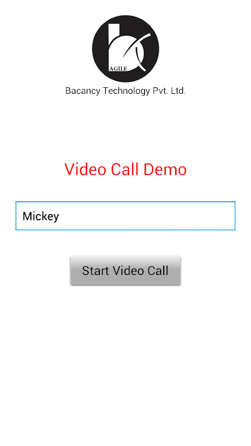 Android application Video Chat app screenshort