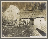 Militairen bij een voorpost in de Dolomieten, vermoedelijk Italianen