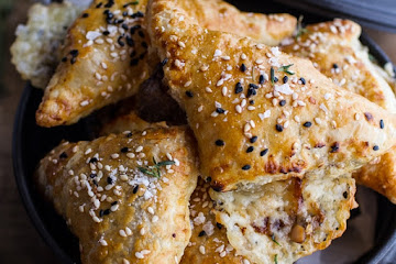 Mushroom and Havarti Turnovers.