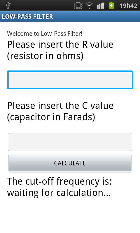 Lows application. Sky Filter in Android.