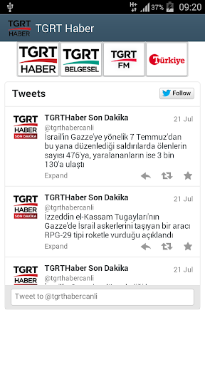 TGRT HABER Türkiye gazetesi