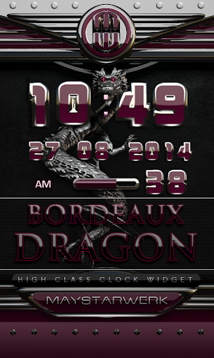 dragon digital clock bordeaux