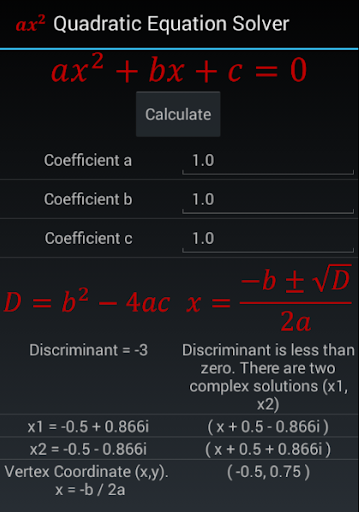 【免費教育App】Quadratic Equation Solver-APP點子