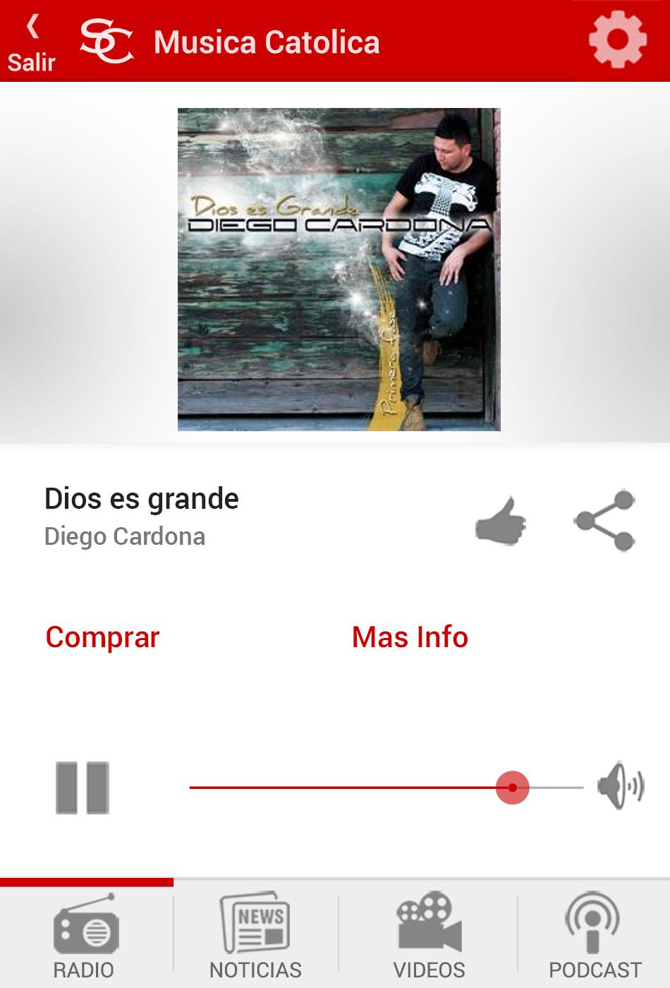 Android application Saint Cecilia Catholic Radio screenshort