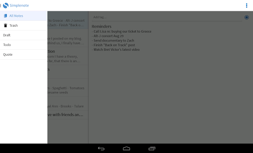 Simplenote 1.1.3 Android APK [Full] Latest Version Free Download With Fast Direct Link For Samsung, Sony, LG, Motorola, Xperia, Galaxy.