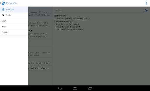 Simplenote - screenshot thumbnail