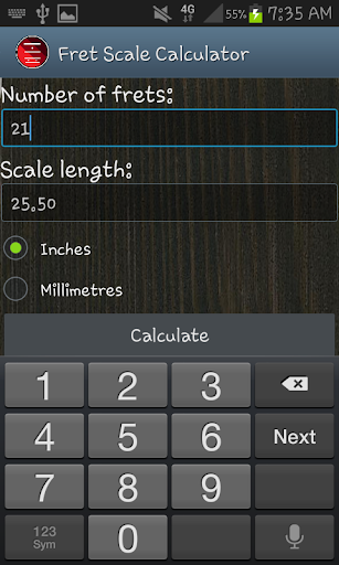 Fret Scale Calculator