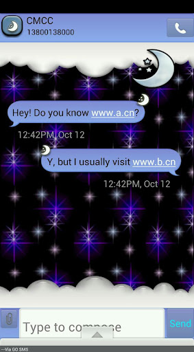 GO SMS THEME HalloweenMoon1