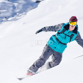 Snowboarder Head On by Jonathon Williams - Sports & Fitness Snow Sports