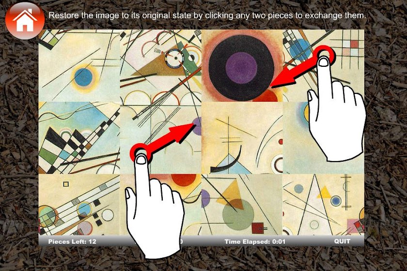 Tile Swap Art History Painting Screen 3