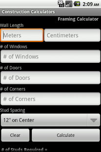 Free Download Wall Framing Calc Pro Select APK for PC