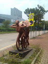 单车雕塑