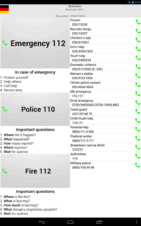 Mobile emergency call - Android Apps on Google Play