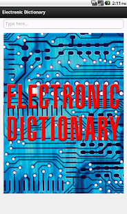 Electronic Dictionary