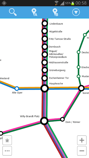 Frankfurt Metro Map