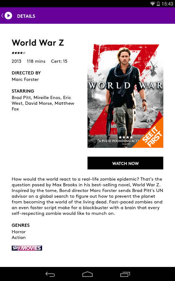 NOW TV: Movies, TV &amp; Sport - Android Apps on Google Play