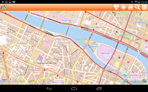 Paris Offline mappa Map Screenshots 1