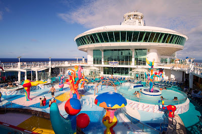 The kids can splash and play in the H2O Zone Water Park aboard Freedom of the Seas.