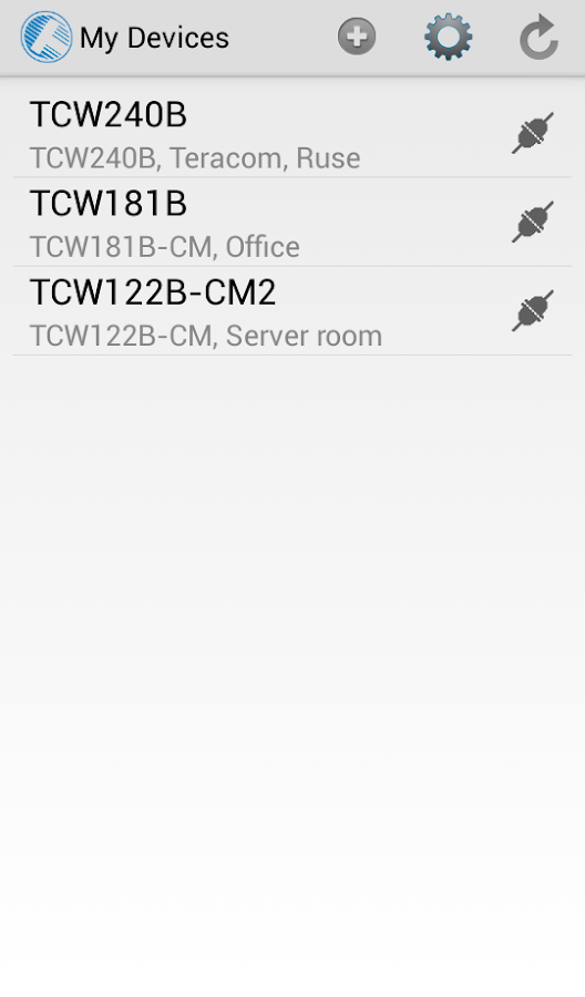 TCW Control - screenshot