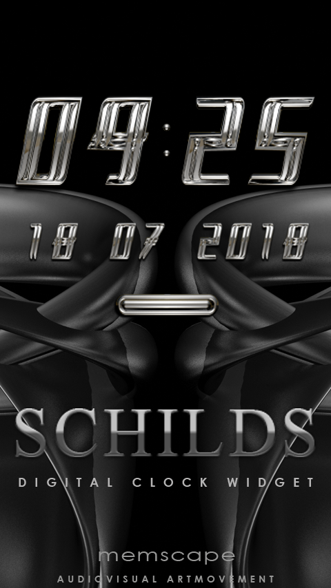 SCHILDS Digital Clock Widget Screen 1