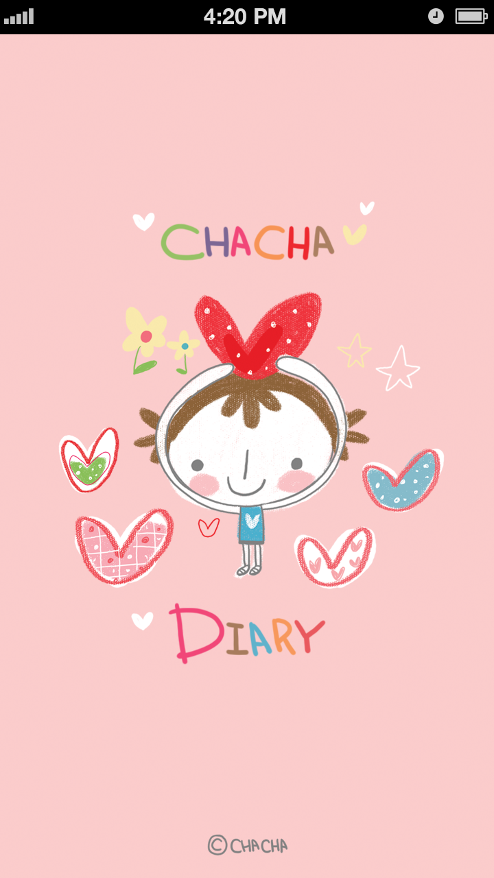 ChaCha character diary Screen 2