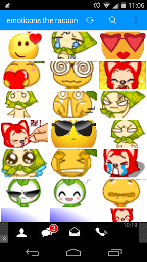 emoticons racoon full