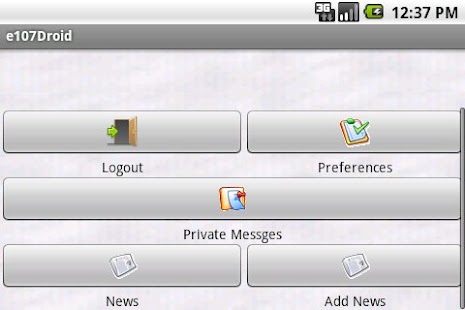 e107Droid Screenshots 0