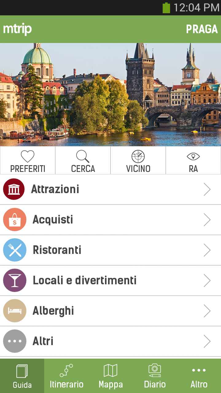 Android application Prague Travel Guide - mTrip screenshort