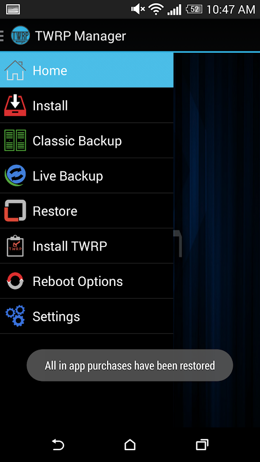    TWRP Manager  (Requires ROOT)- screenshot  