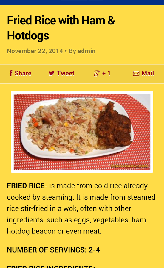 Pinoy Food Recipes Android Apps On Google Play | News ...