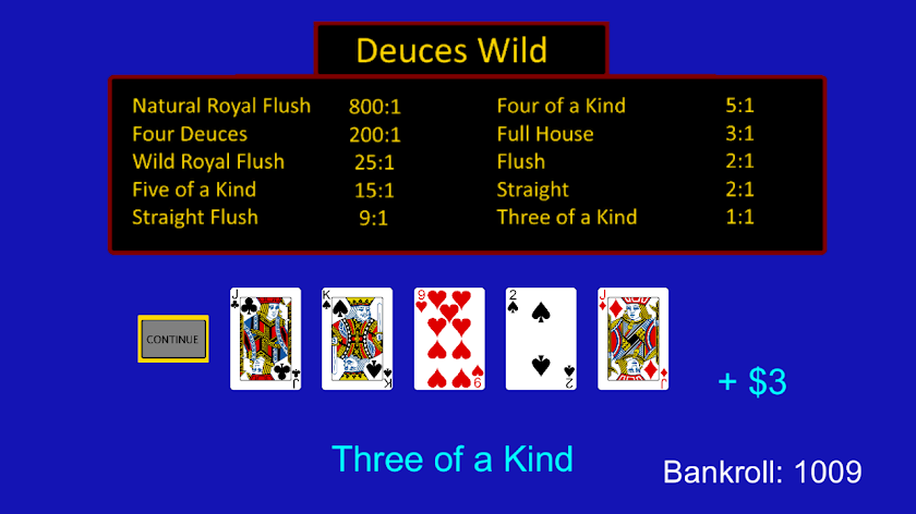 Video Poker Screen 3
