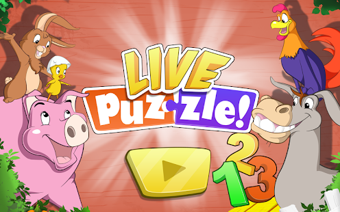 Androidアプリ Live Puzzle! Farm Numbers kids のスクリーンショット