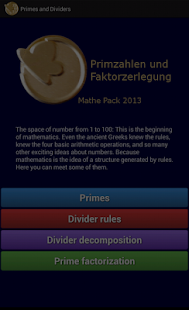 Mathepacks - Primes + Factors - screenshot thumbnail