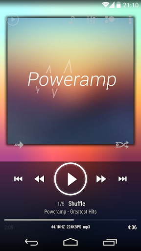 Poweramp skin KK ICS JB White