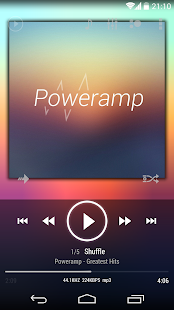 Poweramp skin KitKat ICS White