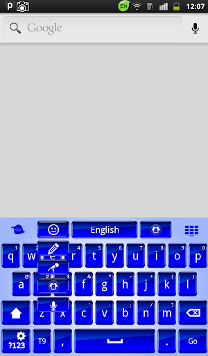 【免費個人化App】Blue Glass Keyboard-APP點子