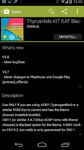 ThyrusHolo KIT KAT Black Theme - screenshot thumbnail