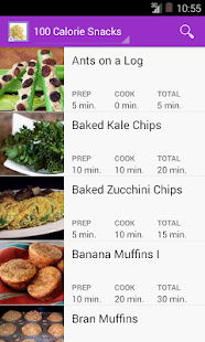 100 Calorie Snack Recipes Screenshots 1