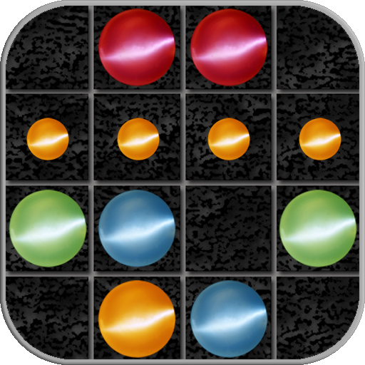解谜の行の4宝石。 7×7行 / 4 in a row LOGO-記事Game