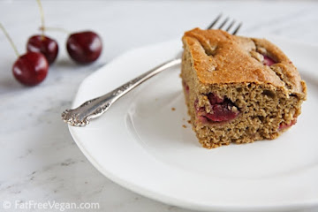 Vegan Cherry Snack Cake