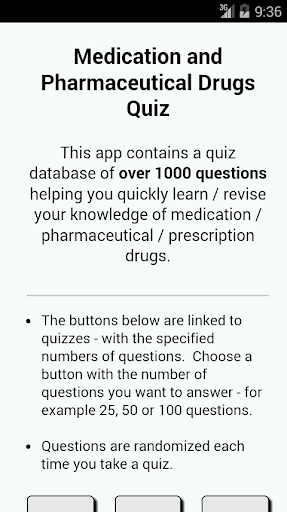 【免費教育App】Medication Drugs Quiz-APP點子