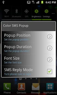 Rainbow SMS Popup